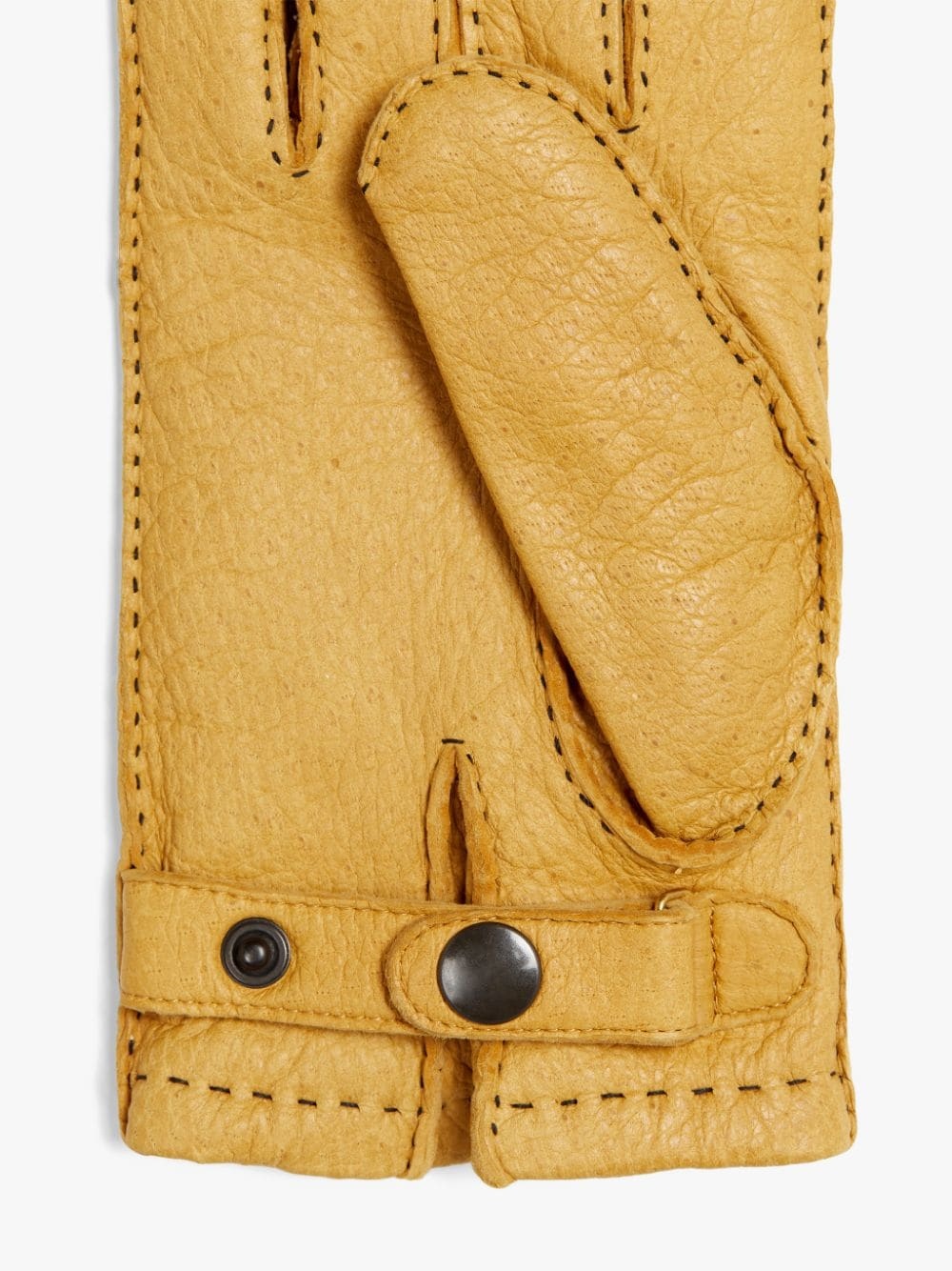CORK PECCARY LEATHER CASHMERE LINED GLOVES - 2
