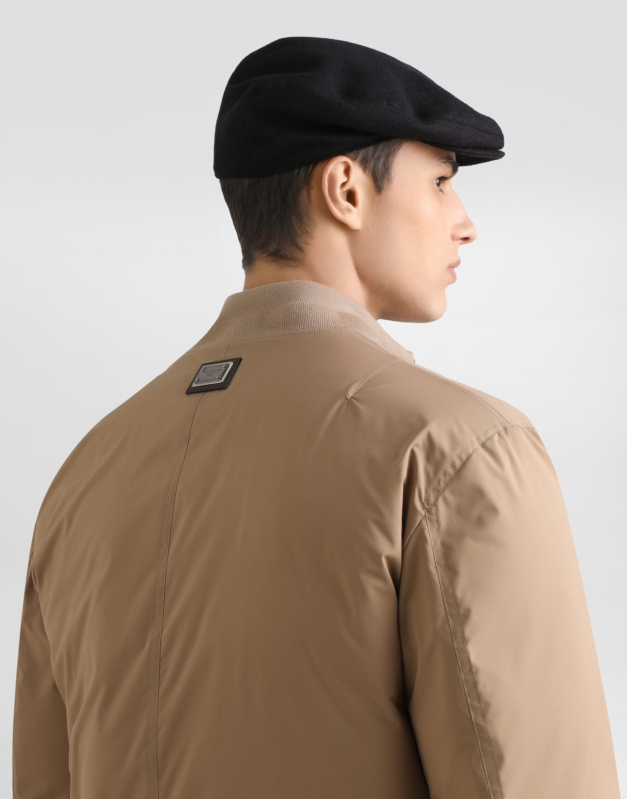 Padded satin jacket - 4