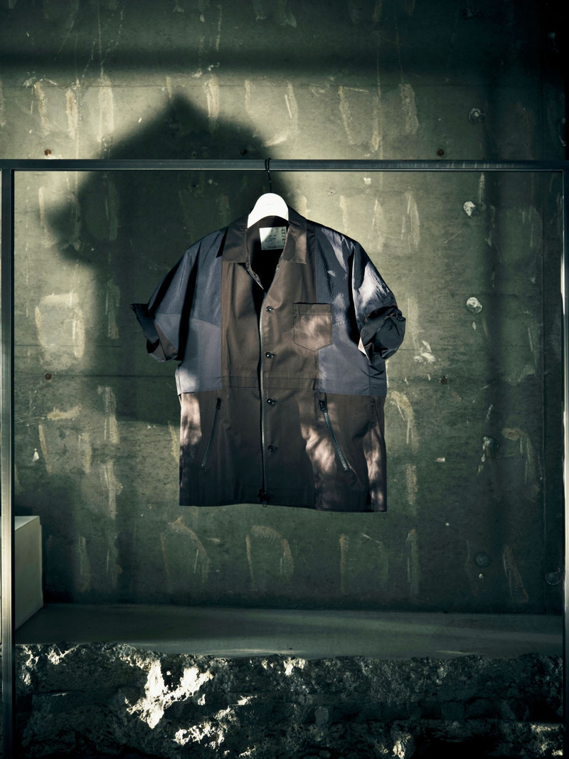 Poplin x Taslan nylon shirt 1