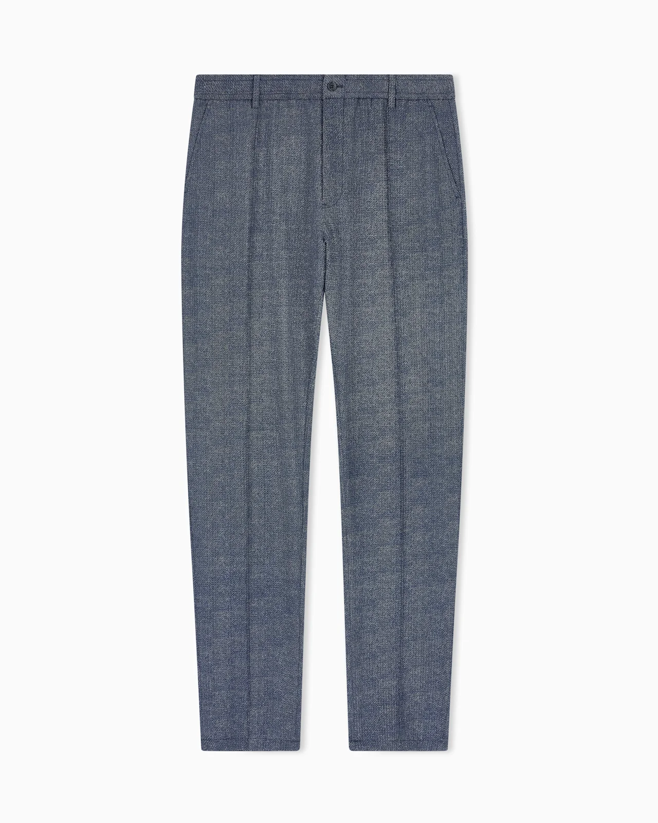 TROUSERS IN PRINTED SEERSUCKER - 1
