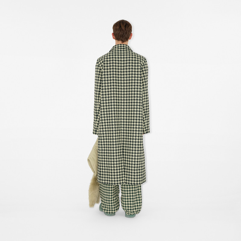 Long Houndstooth Car Coat 4