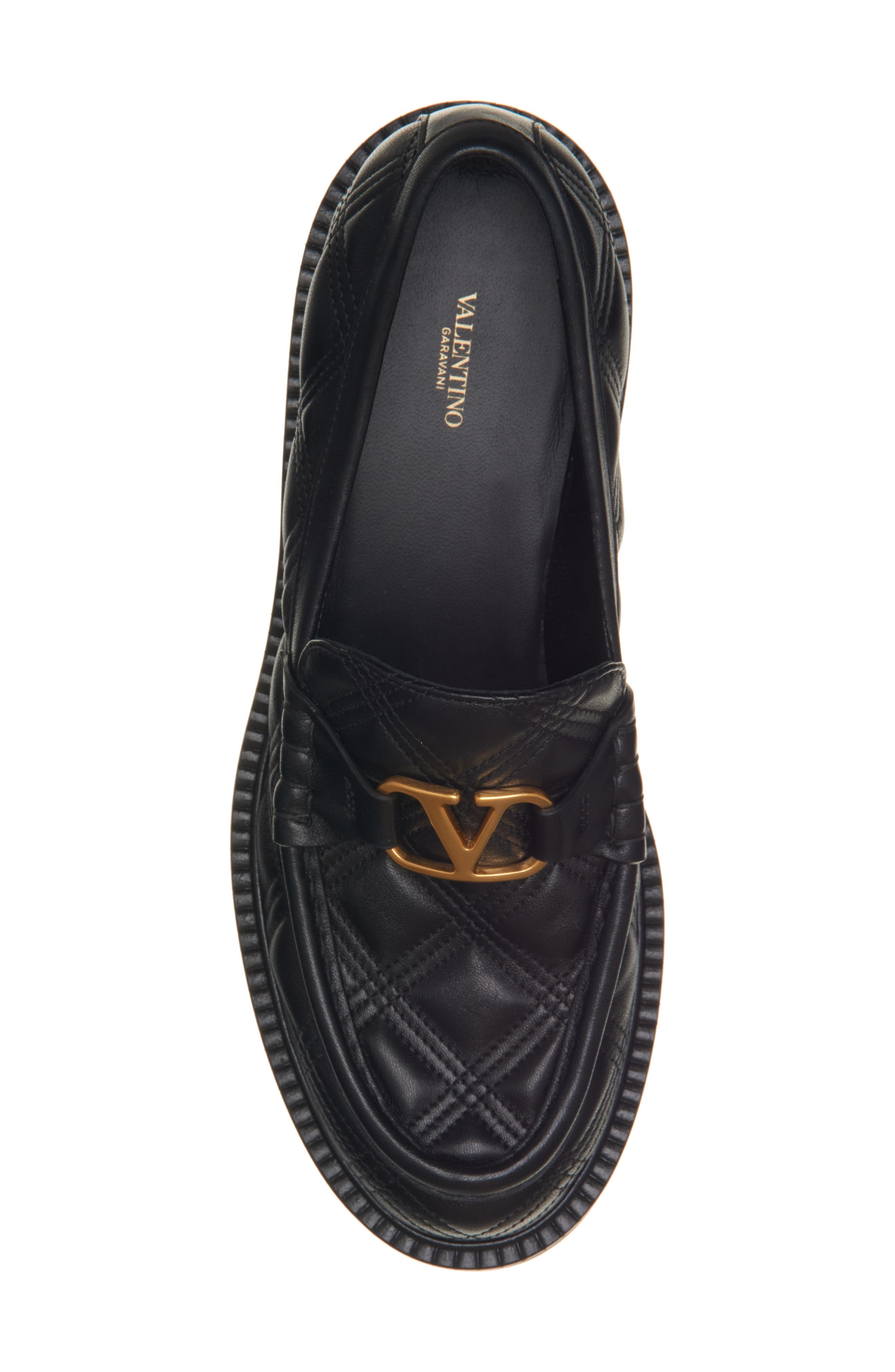 Valentino Garavani Quiltie 67 Platform Loafer in Black at Nordstrom - 5
