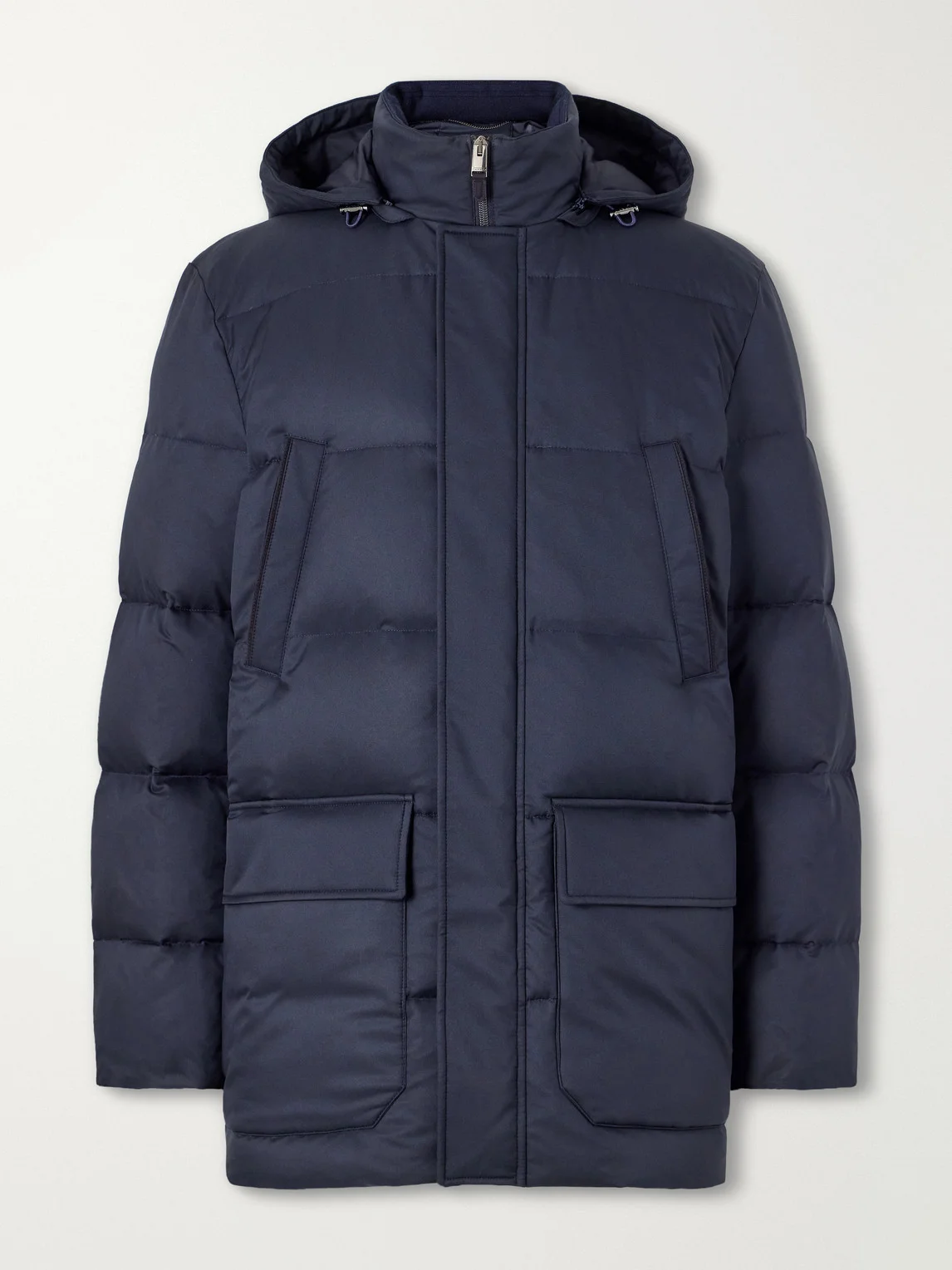 Hooded Down Jacket - 1