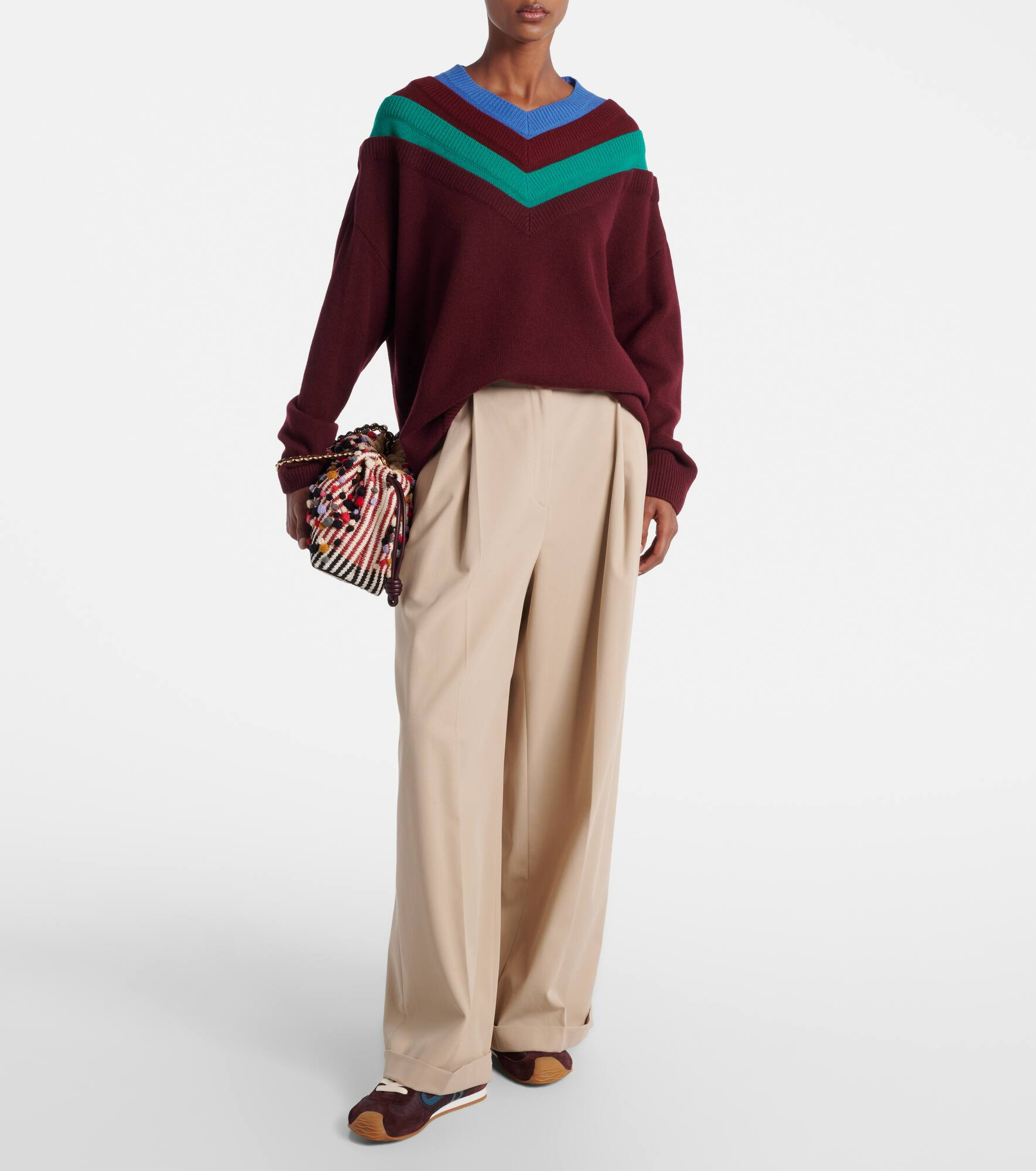 Layered wool sweater - 2
