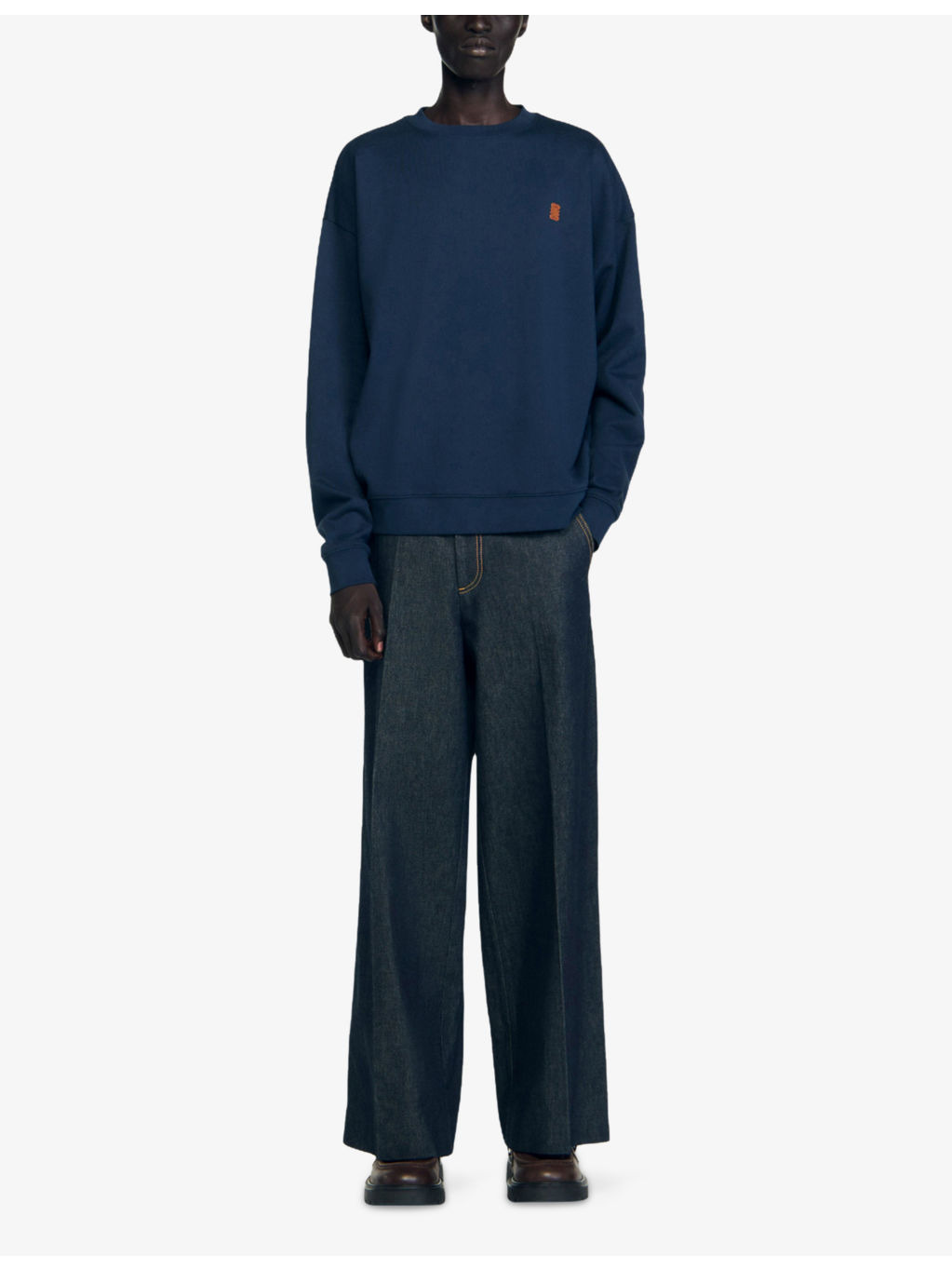 Logo-Patch Relaxed-Fit Cotton Sweatshirt - 2