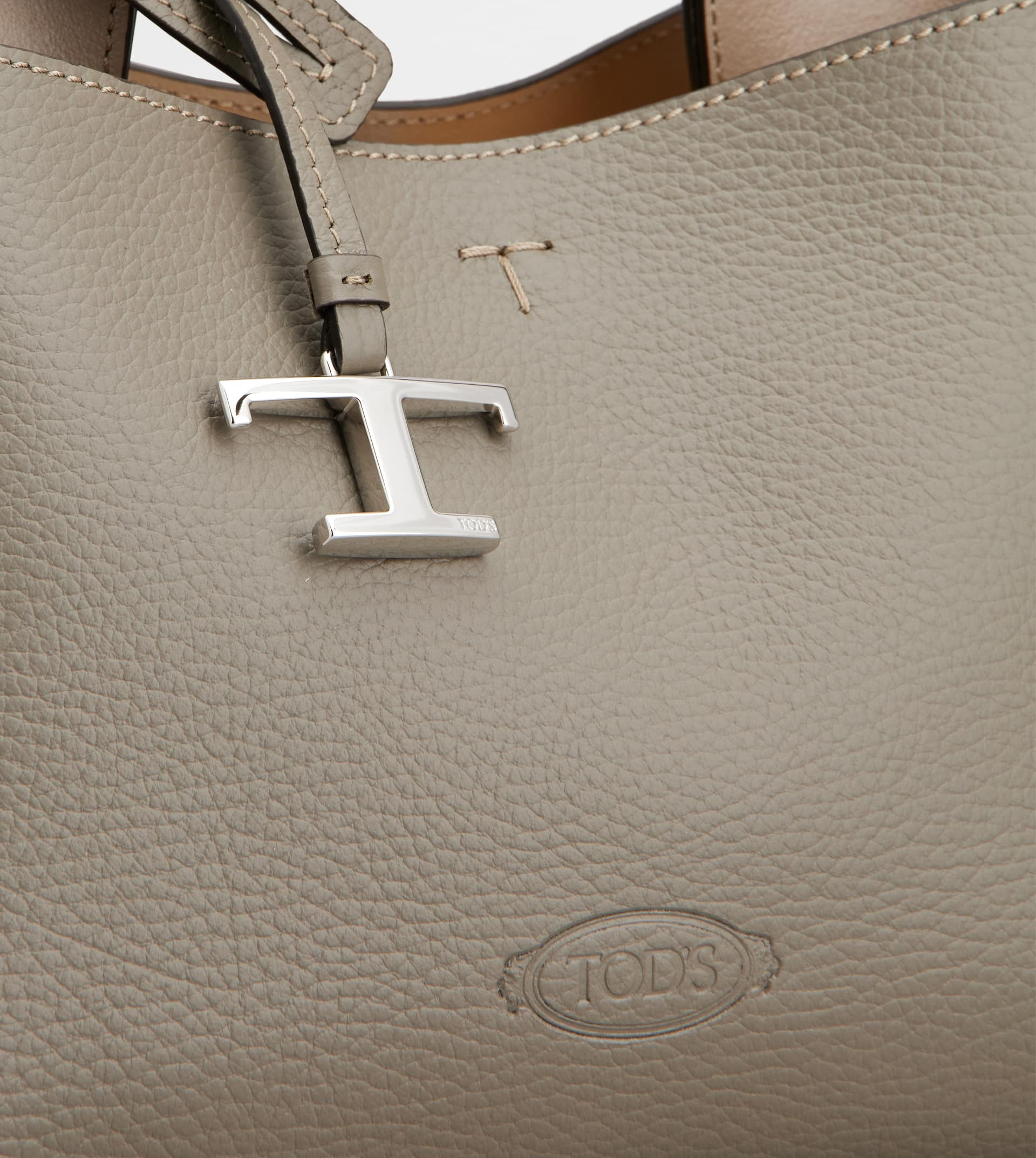 BAG IN LEATHER MICRO - GREY - 5