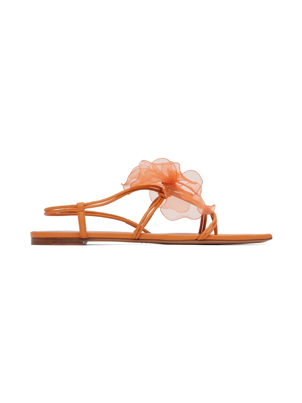 Orange Appliqué Sandals - 1