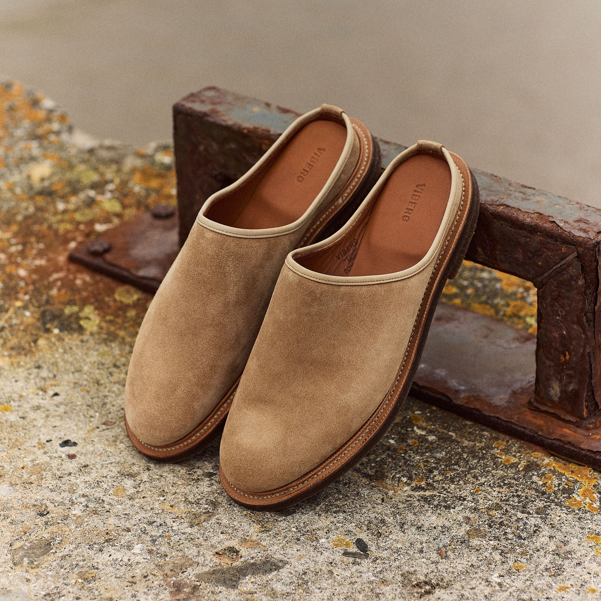 Mule - Peanut Papillon Calf Suede - 4