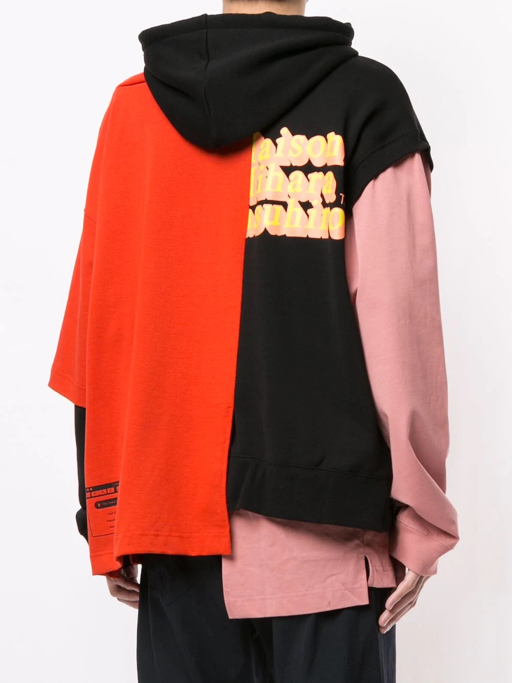 Combined layered hoodie - 4