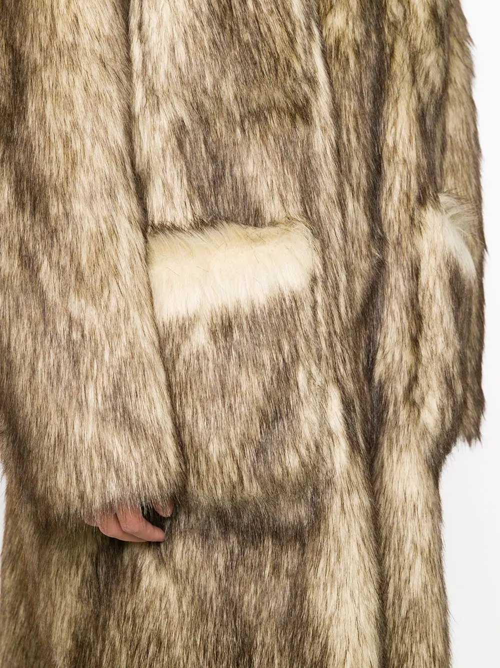 faux-fur coat - 5