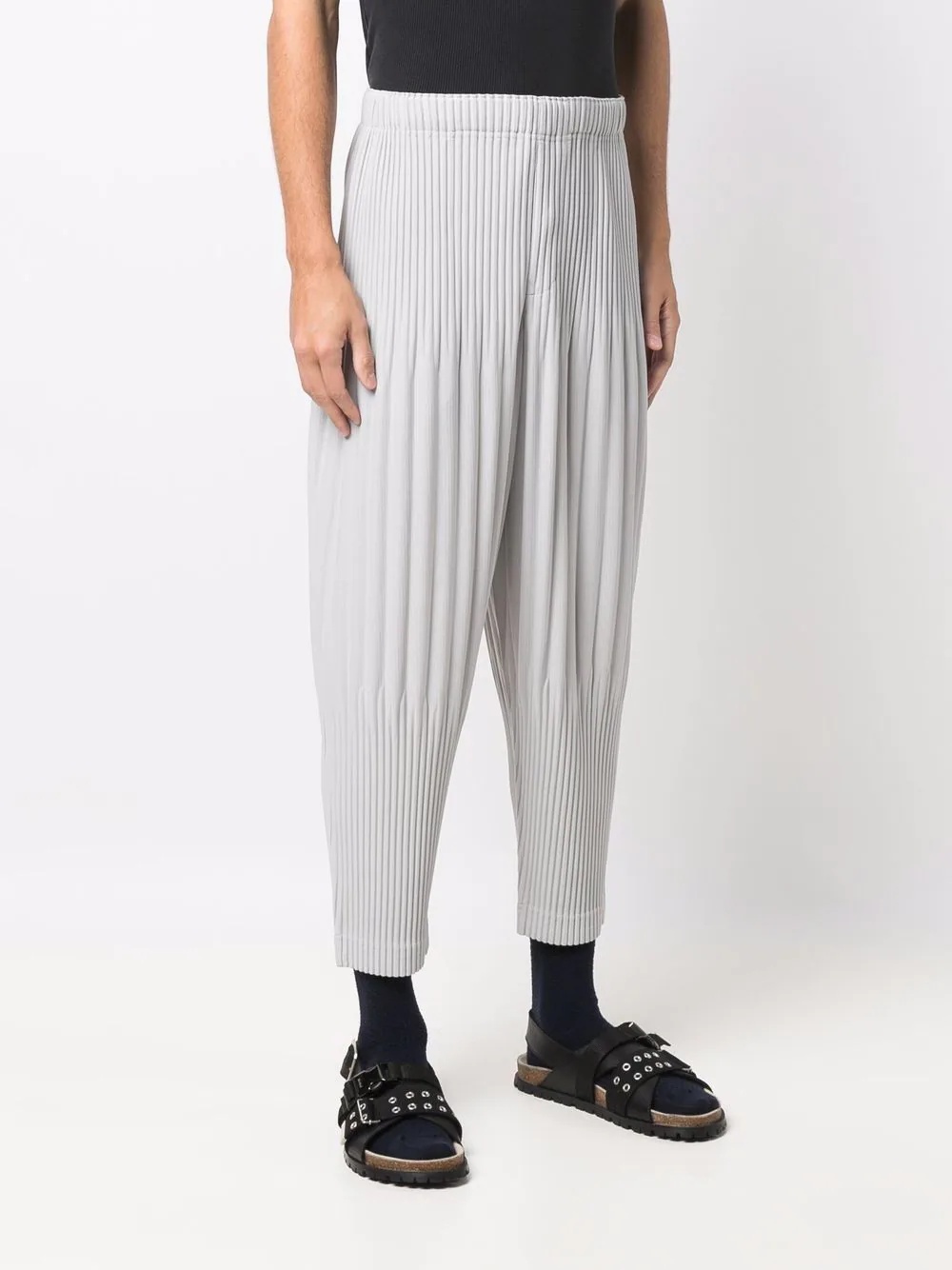 pleated tapered trousers - 3