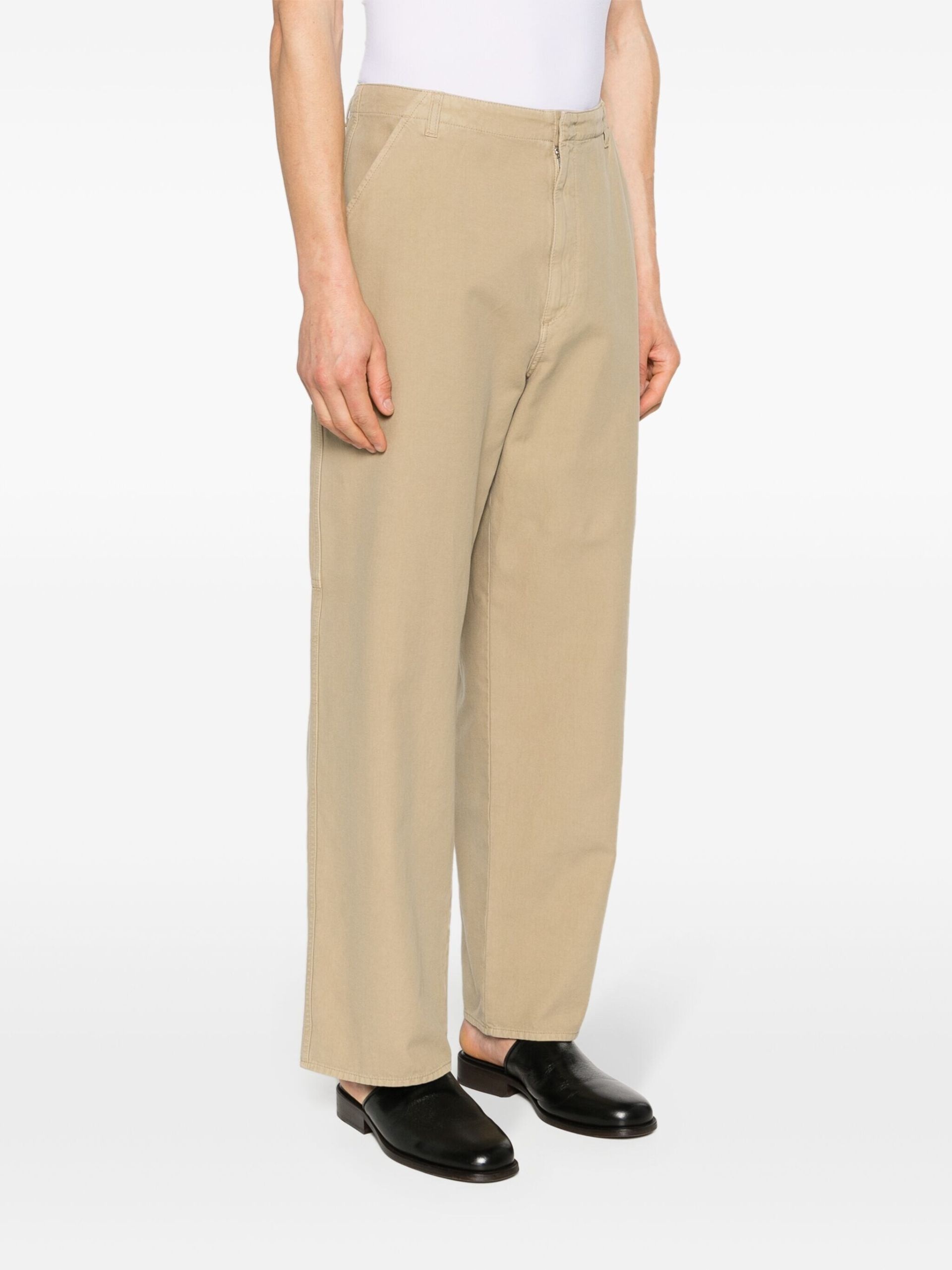 Neutral Marlon Straight-Leg Trousers - 3