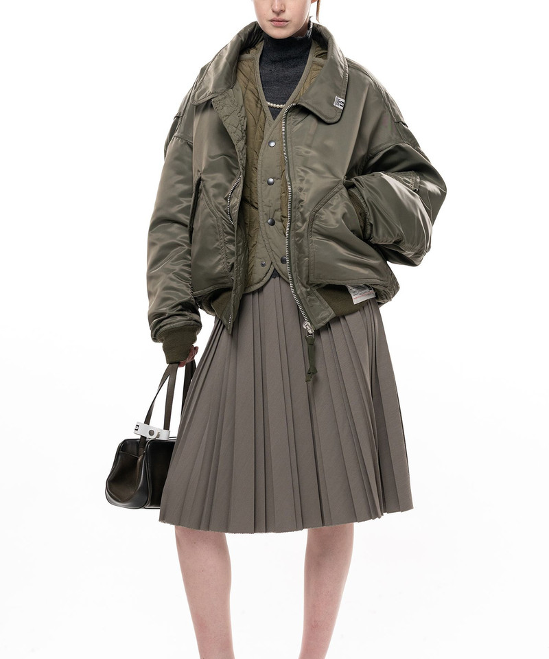 Shifted Layer Flight Jacket 17