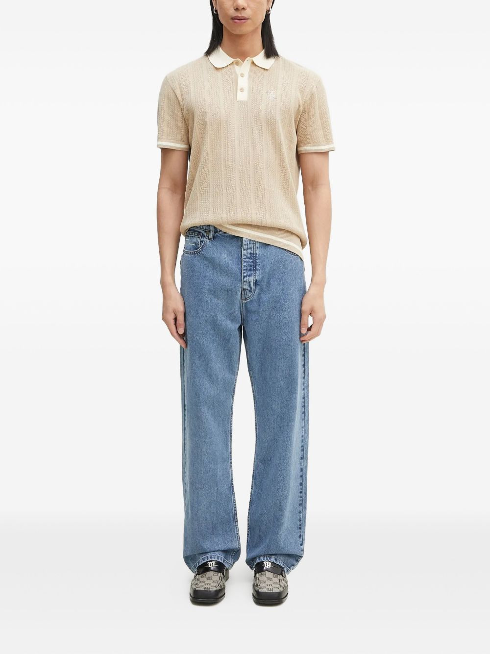 logo-patch jeans - 2