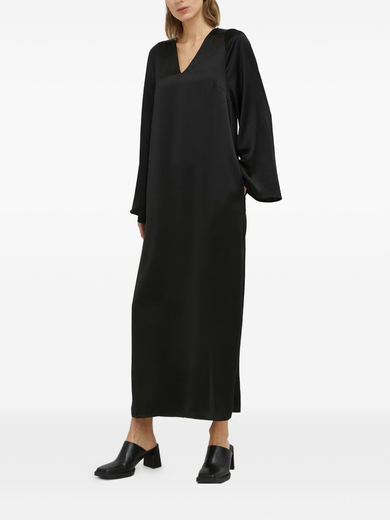 V-neck long-sleeve maxi dress 1