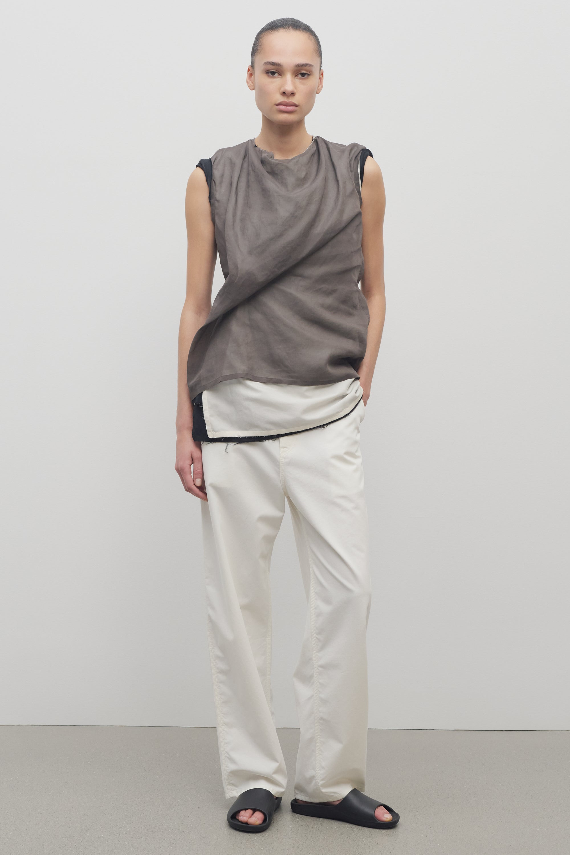 Sharka Pant in Cotton and Cashmere - 3