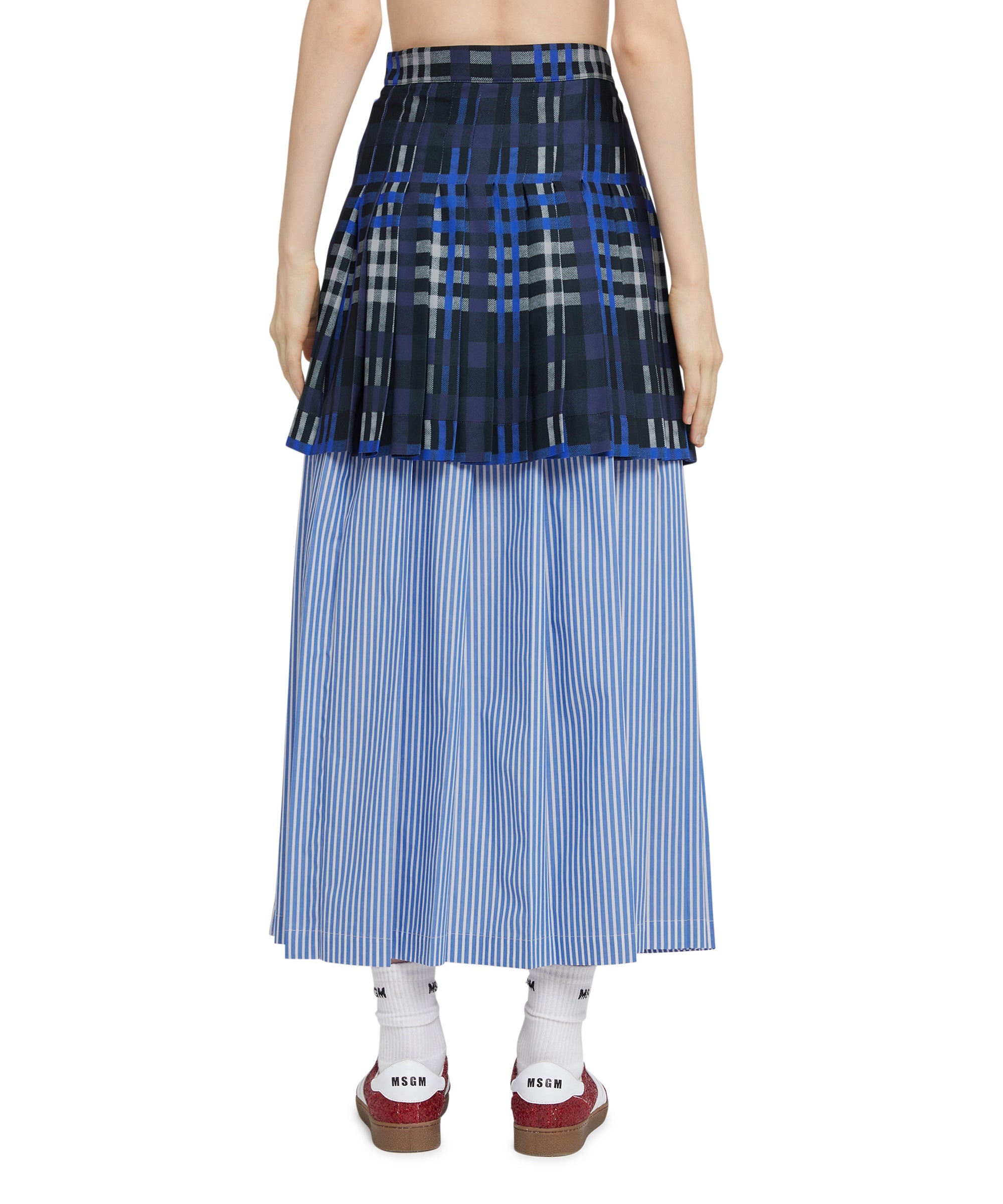 Poplin cotton pleated skirt - 3