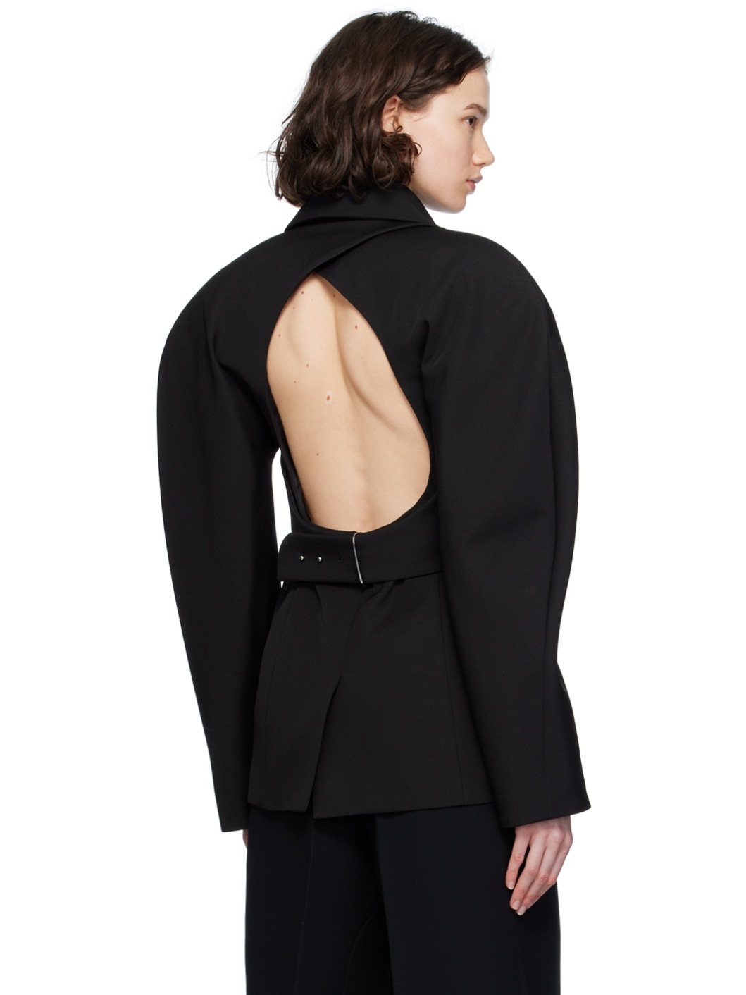 Black Les Sculptures 'La veste Castagna' Blazer - 3
