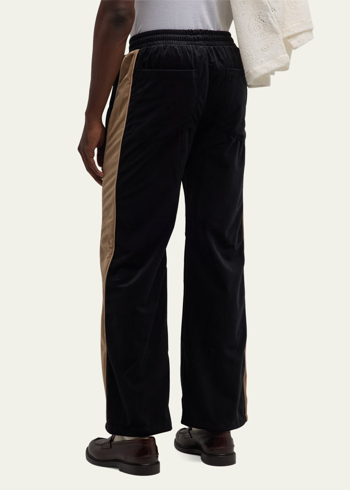 Men's Velvet Crest Side-Stripe Track Pants - 3