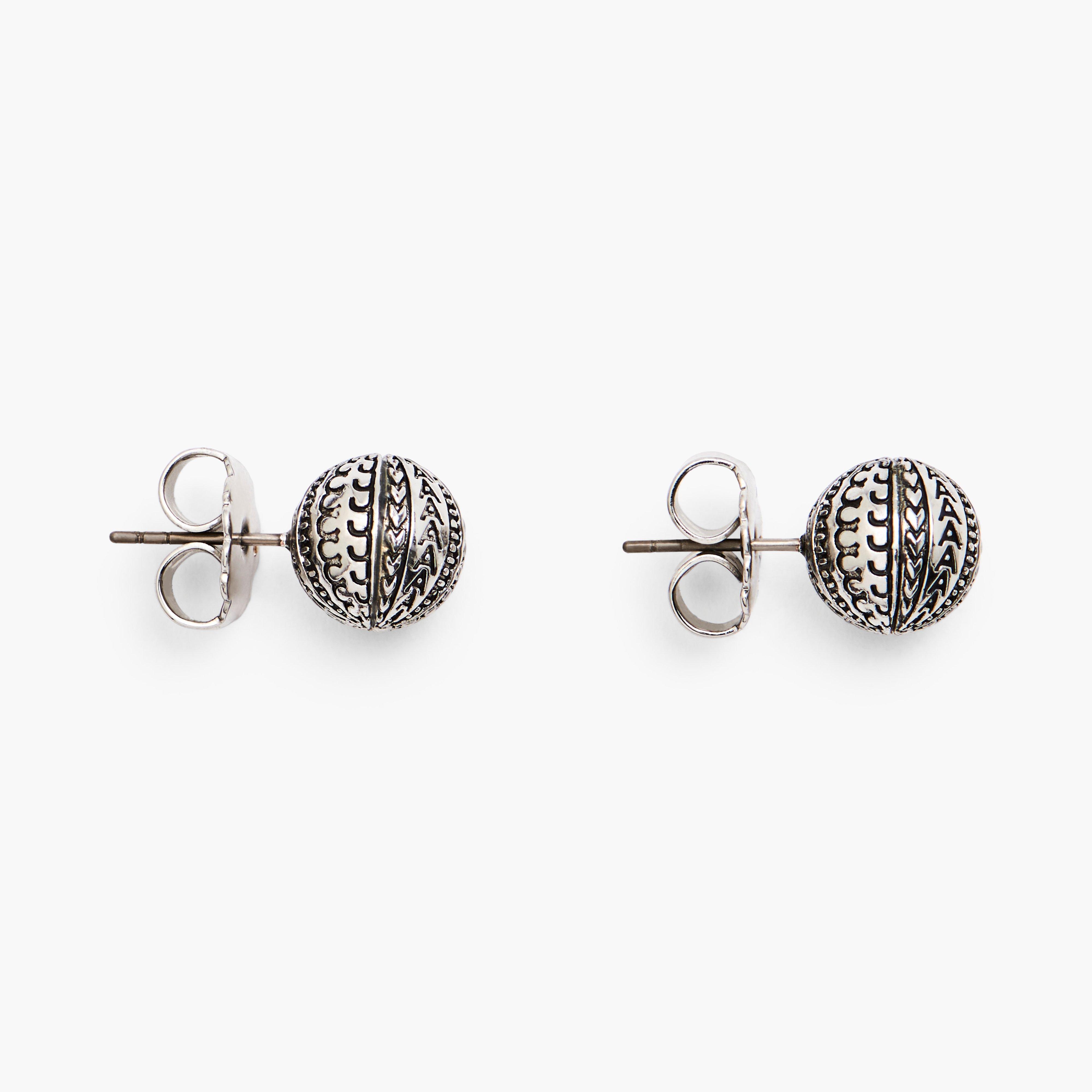THE MONOGRAM STUD EARRINGS - 4