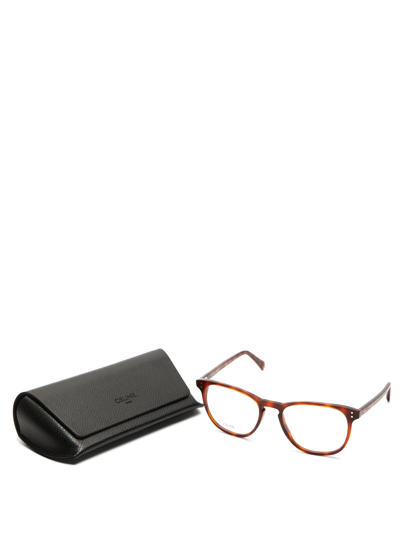 Round tortoiseshell-acetate glasses - 5