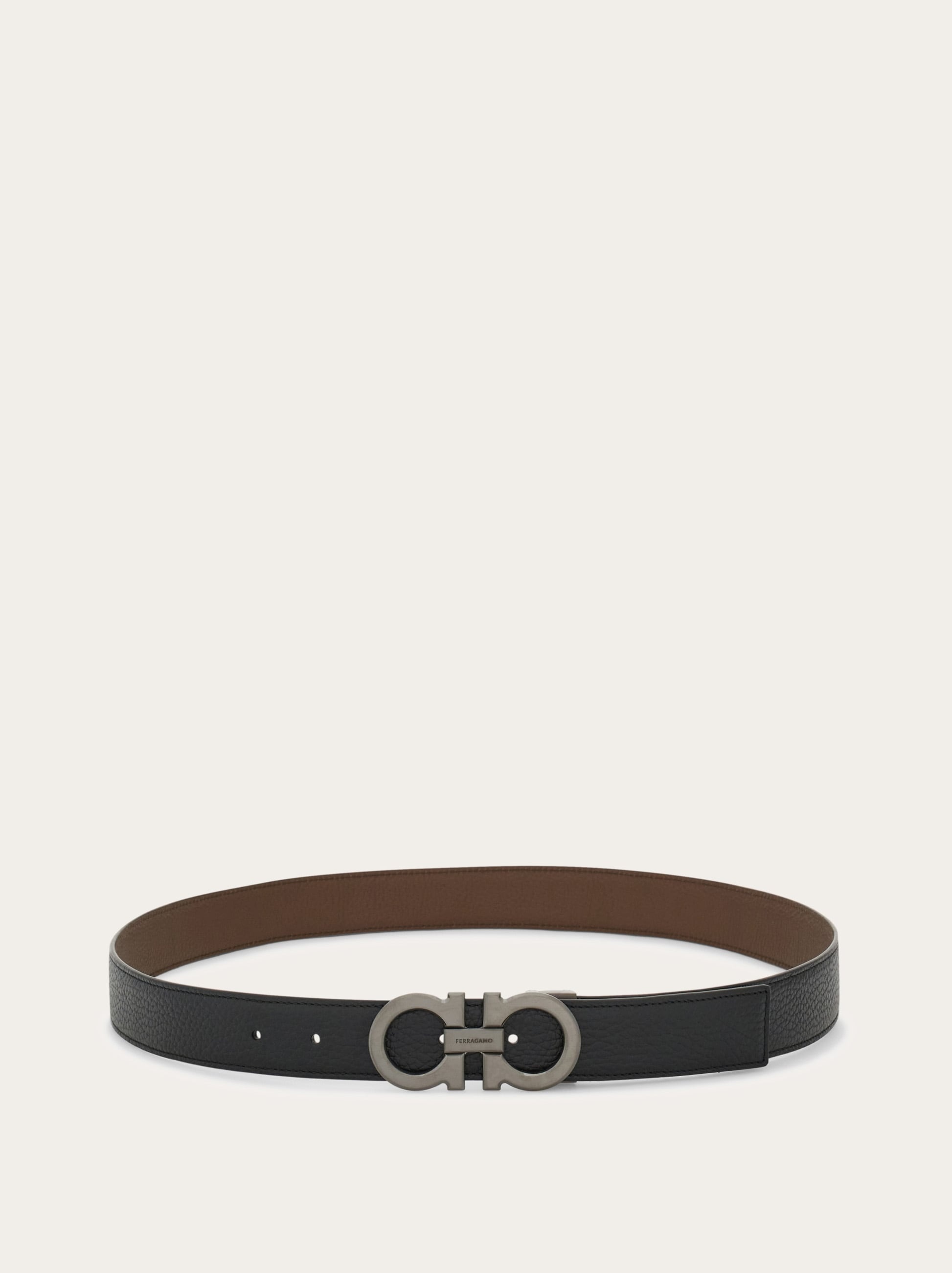 FERRAGAMO Reversible and adjustable Gancini belt | REVERSIBLE