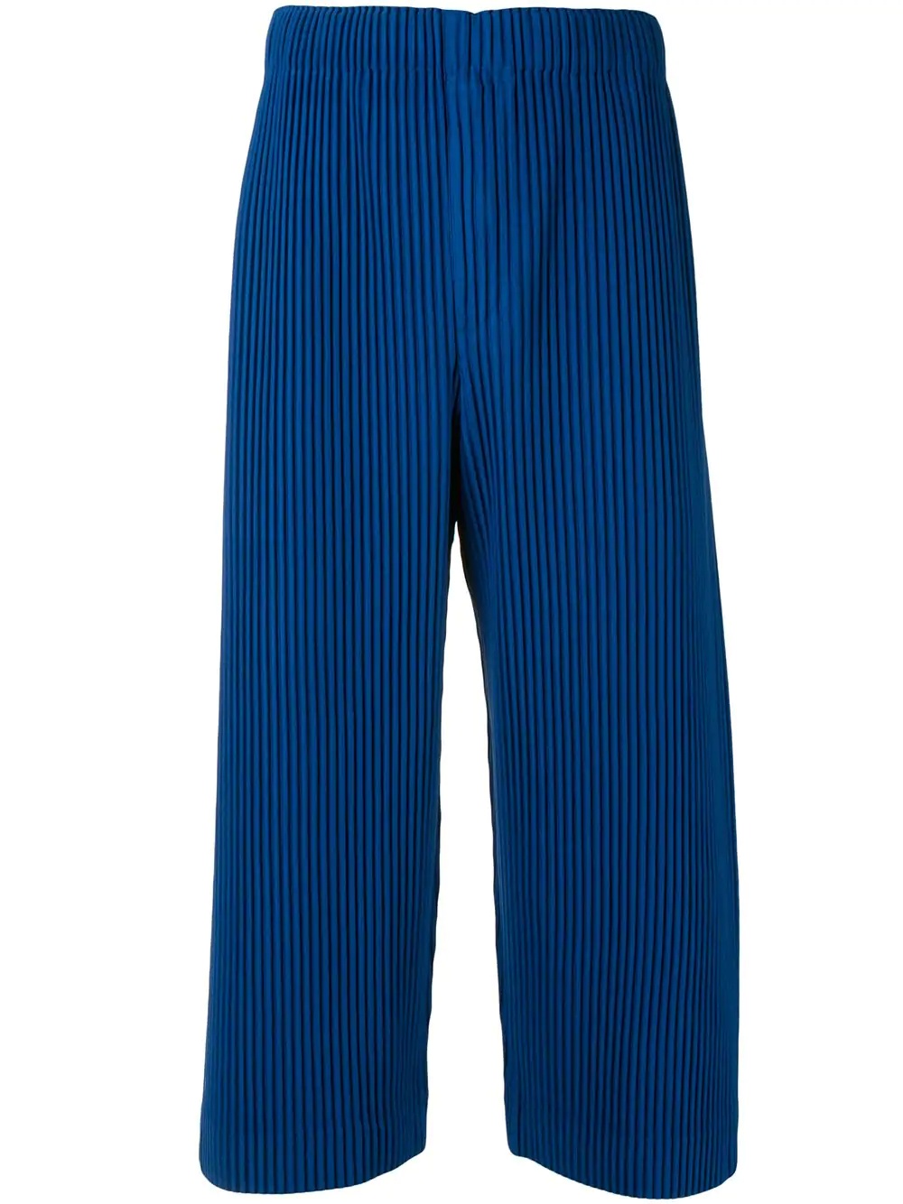 pleated cropped trousers - 1