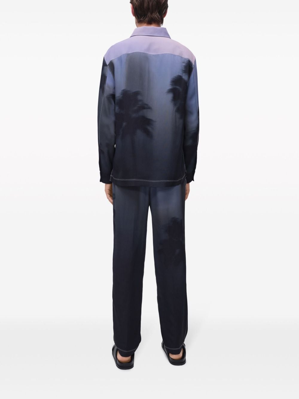 Allister palm tree-print trousers - 4