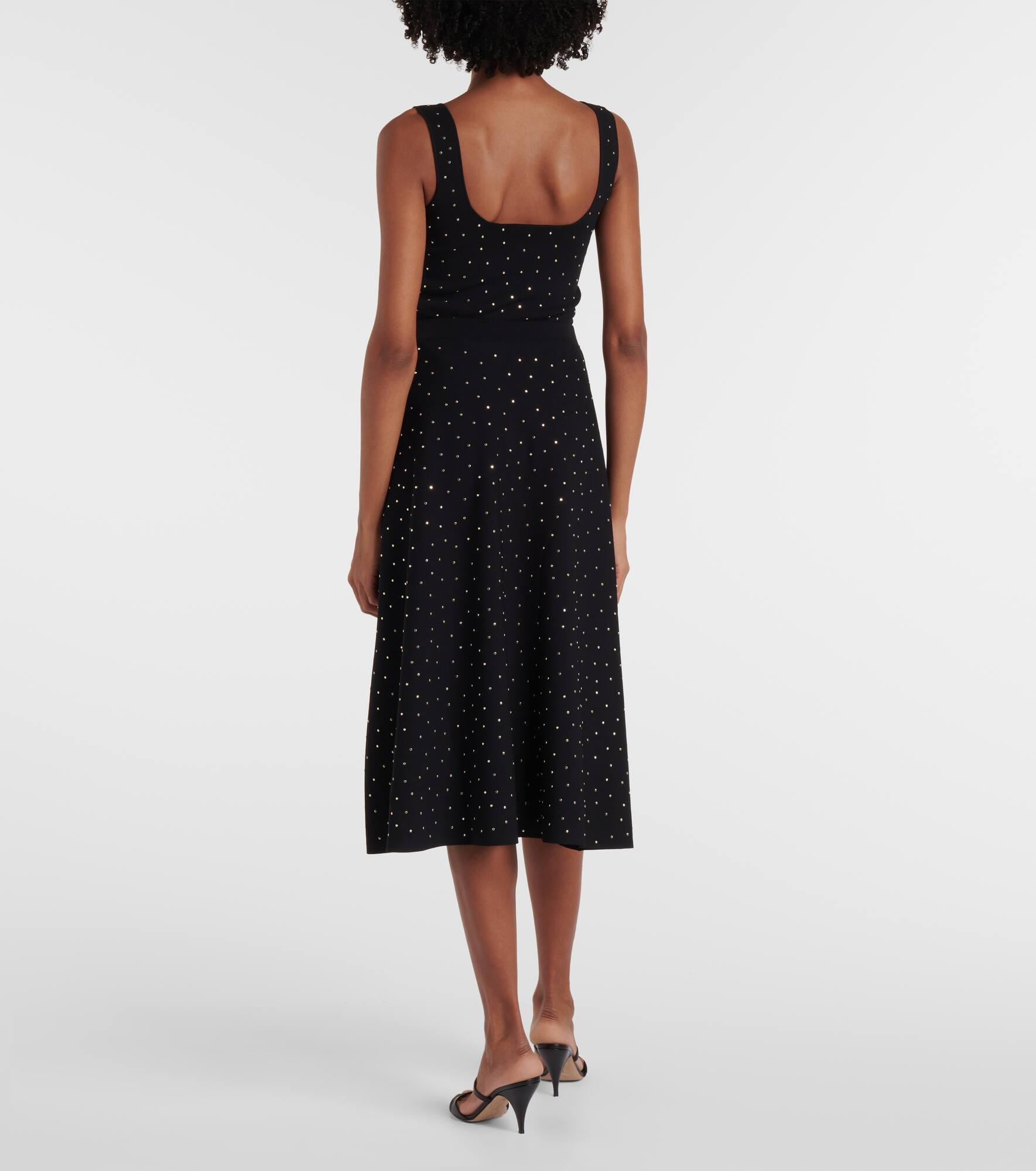 Scaramouche embellished midi skirt - 3