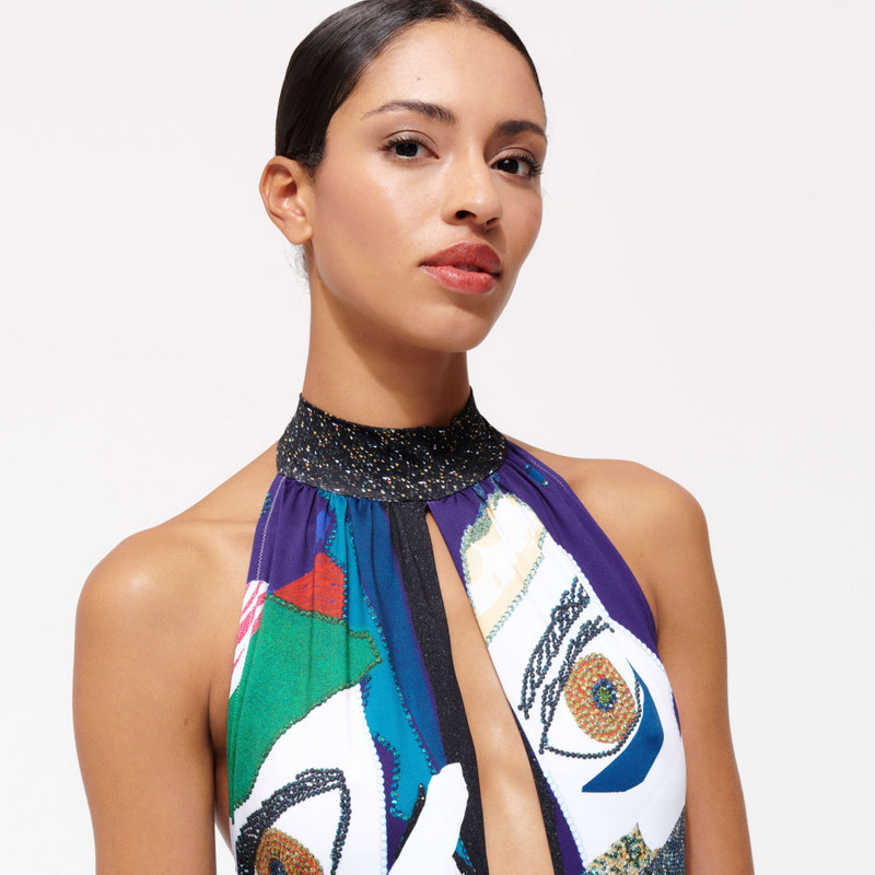 Women One-piece Low-cut Swimsuit Envoûtement - Vilebrequin x Deux femmes noires 6