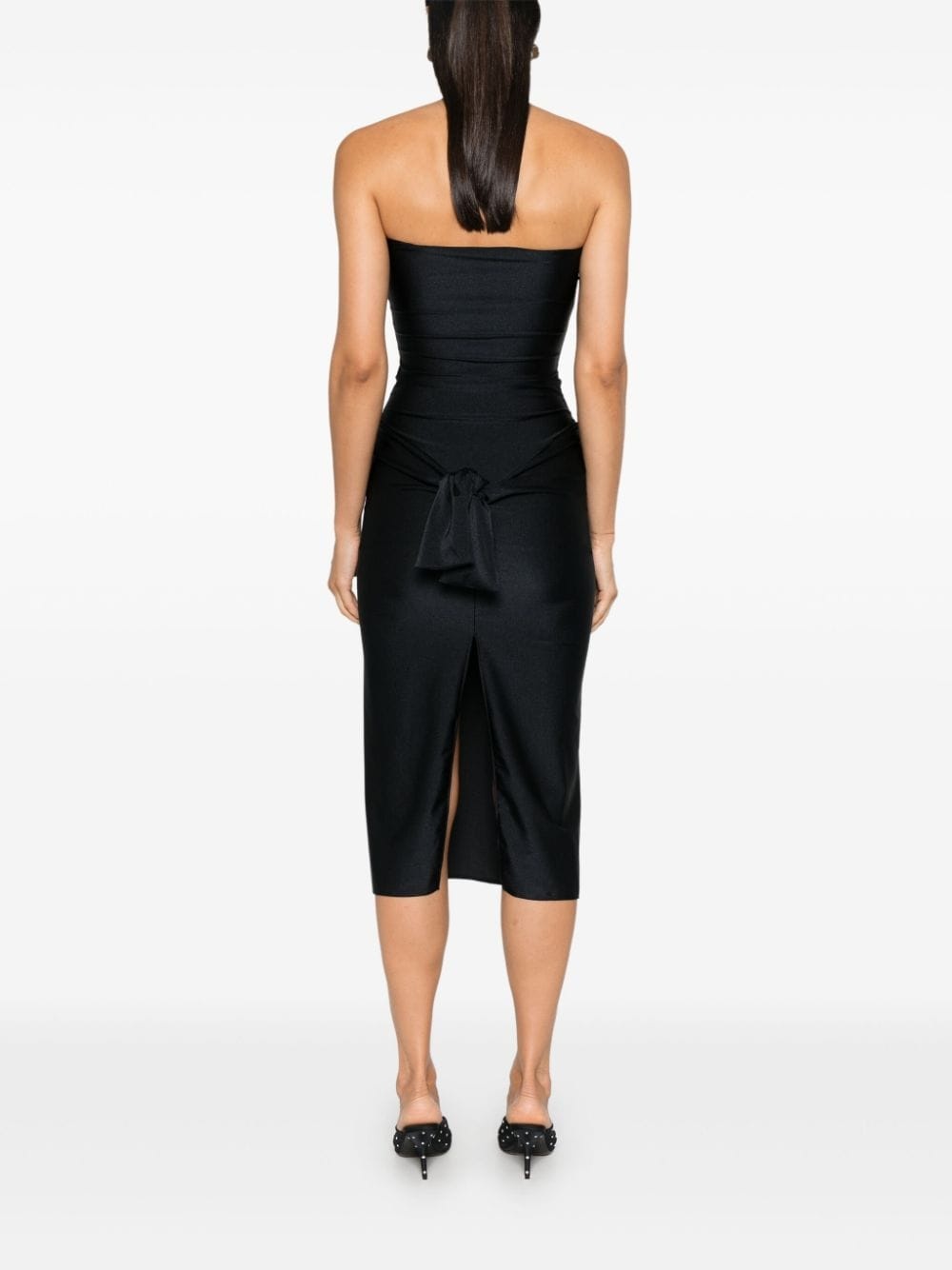 knot-detail jersey dress - 4