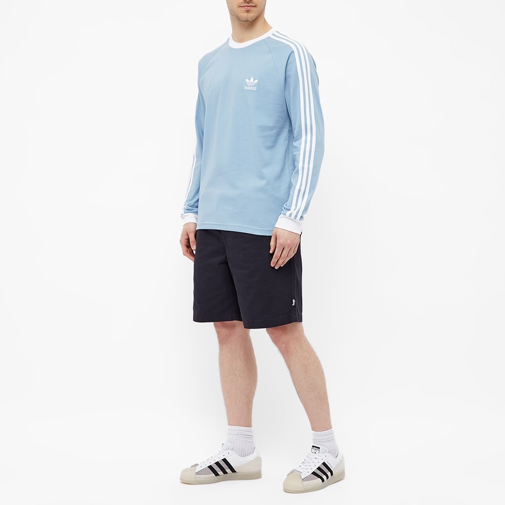 Adidas 3 Stripe Long Sleeve Tee - 5