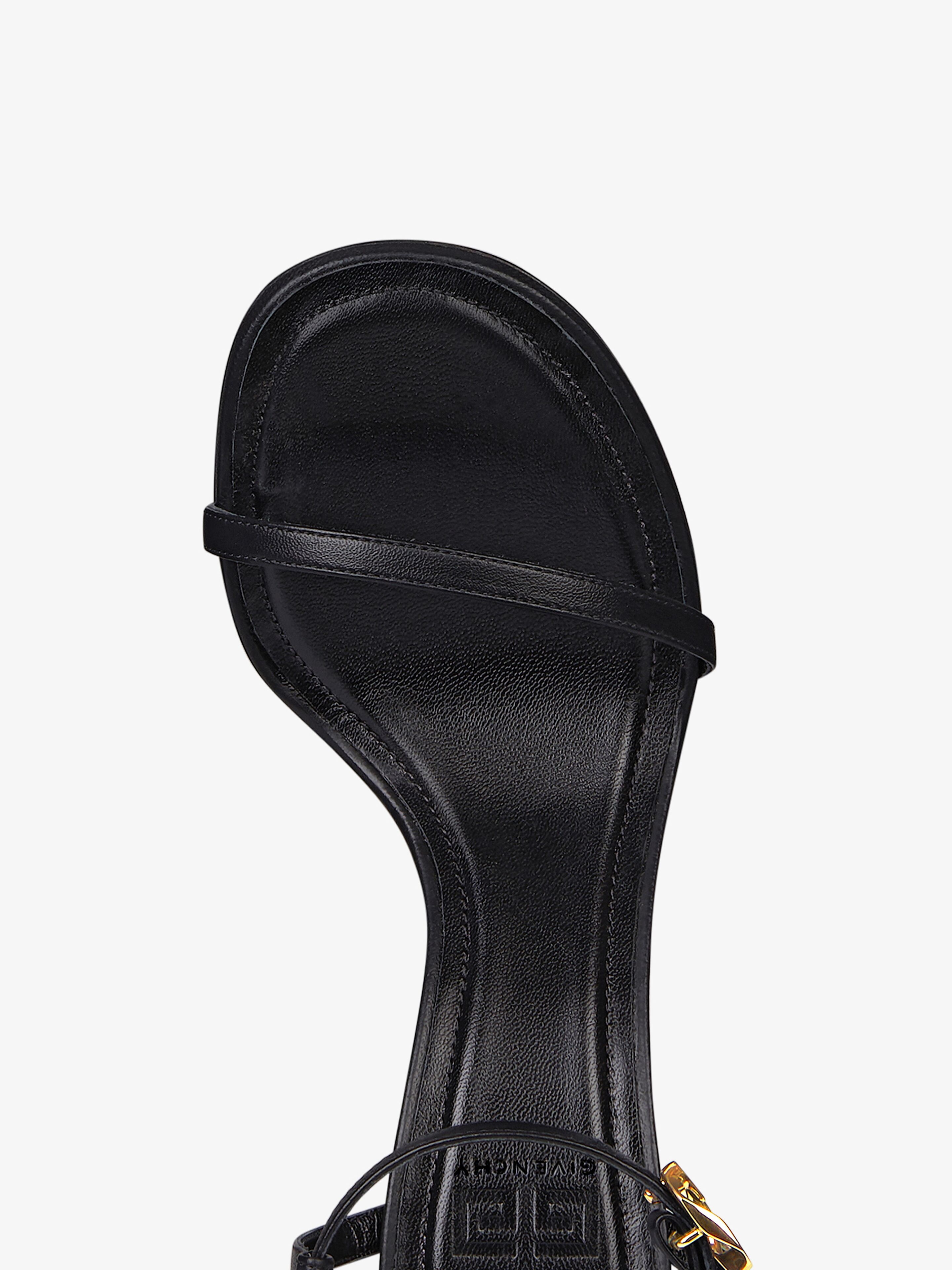 G CUBE SANDALS IN LEATHER - 6