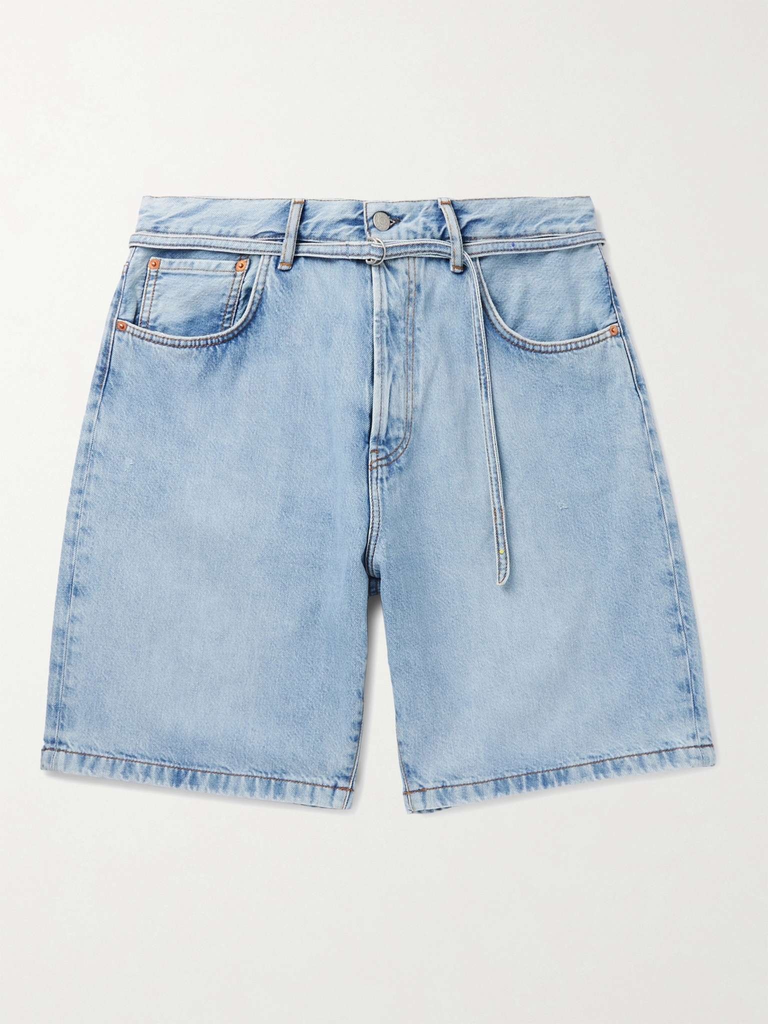 Roland Belted Denim Shorts - 1