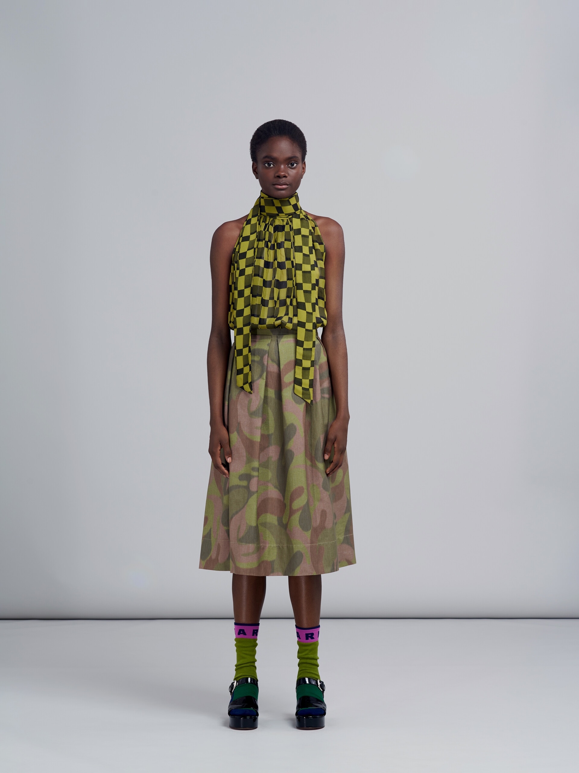 CANVAS CHINÈ SKIRT - 2