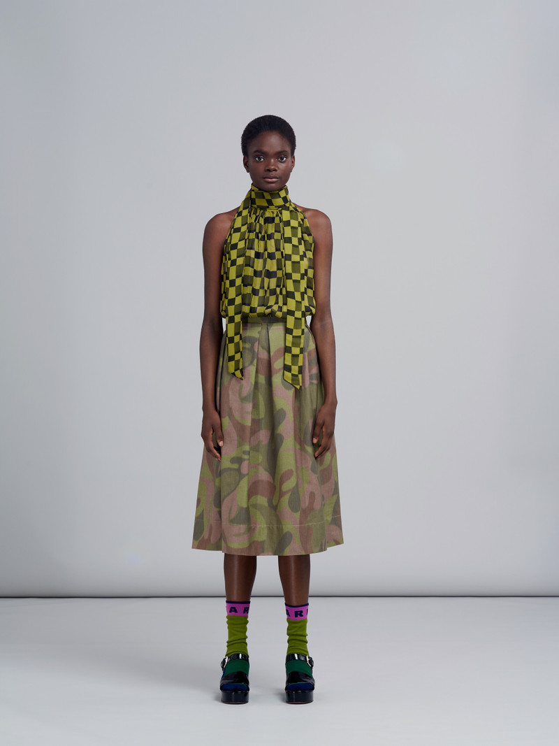 Marni CANVAS CHINÈ SKIRT outlook