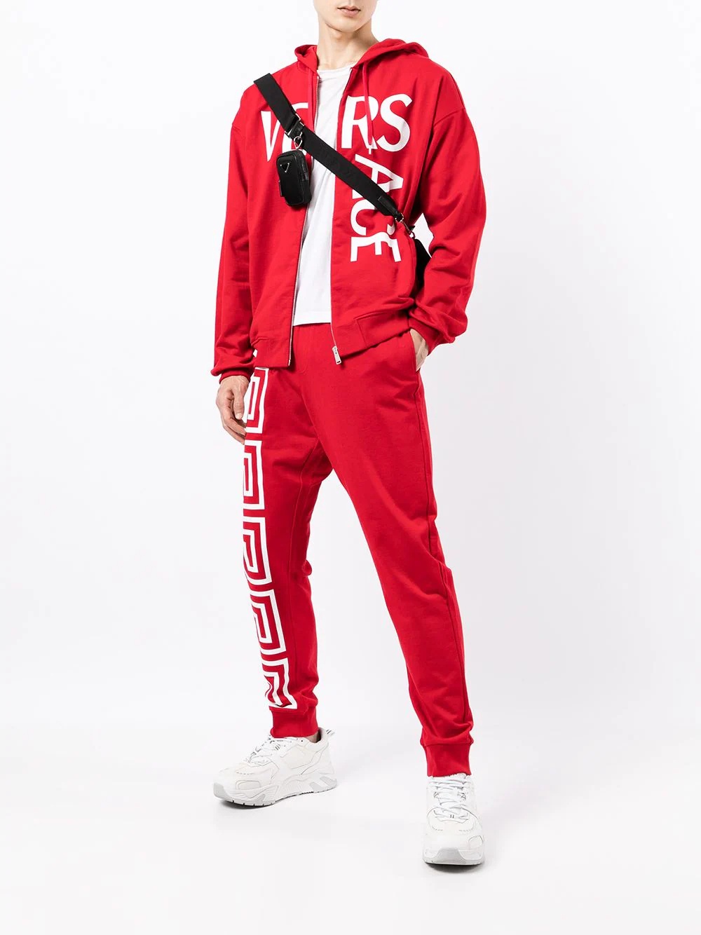 logo-print zip-up hoodie - 2