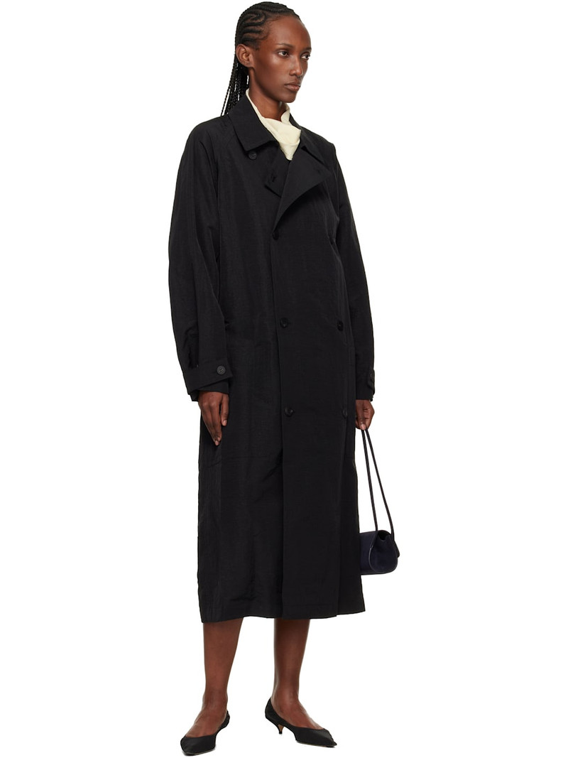 LE17SEPTEMBRE Black Crisp Raglan Trench Coat outlook