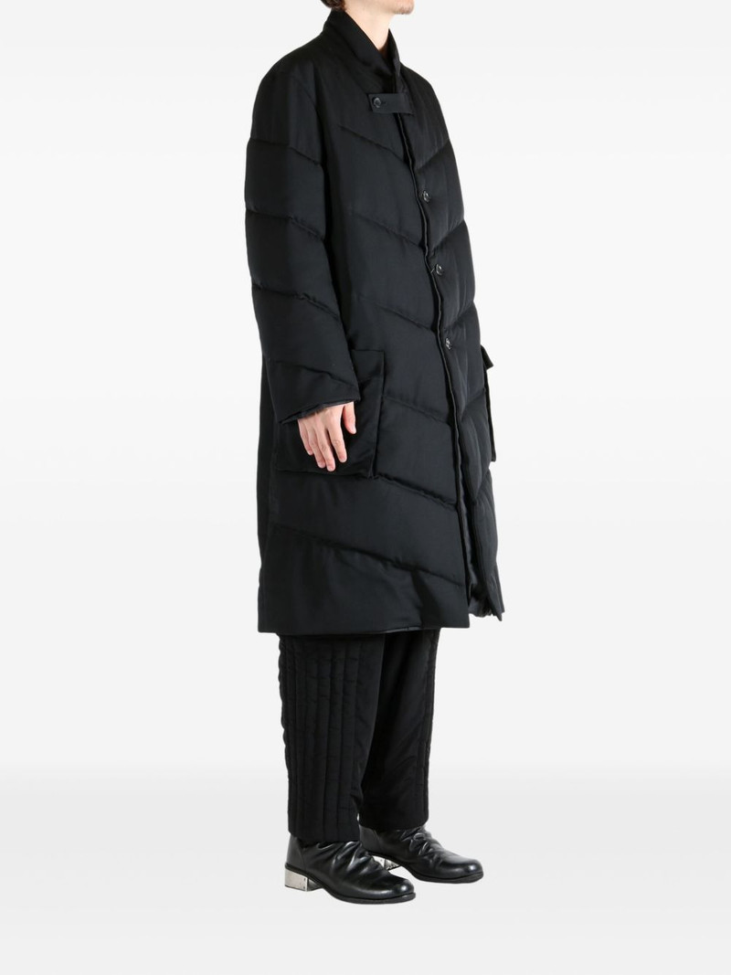 quilted diagonal-seam coat 3
