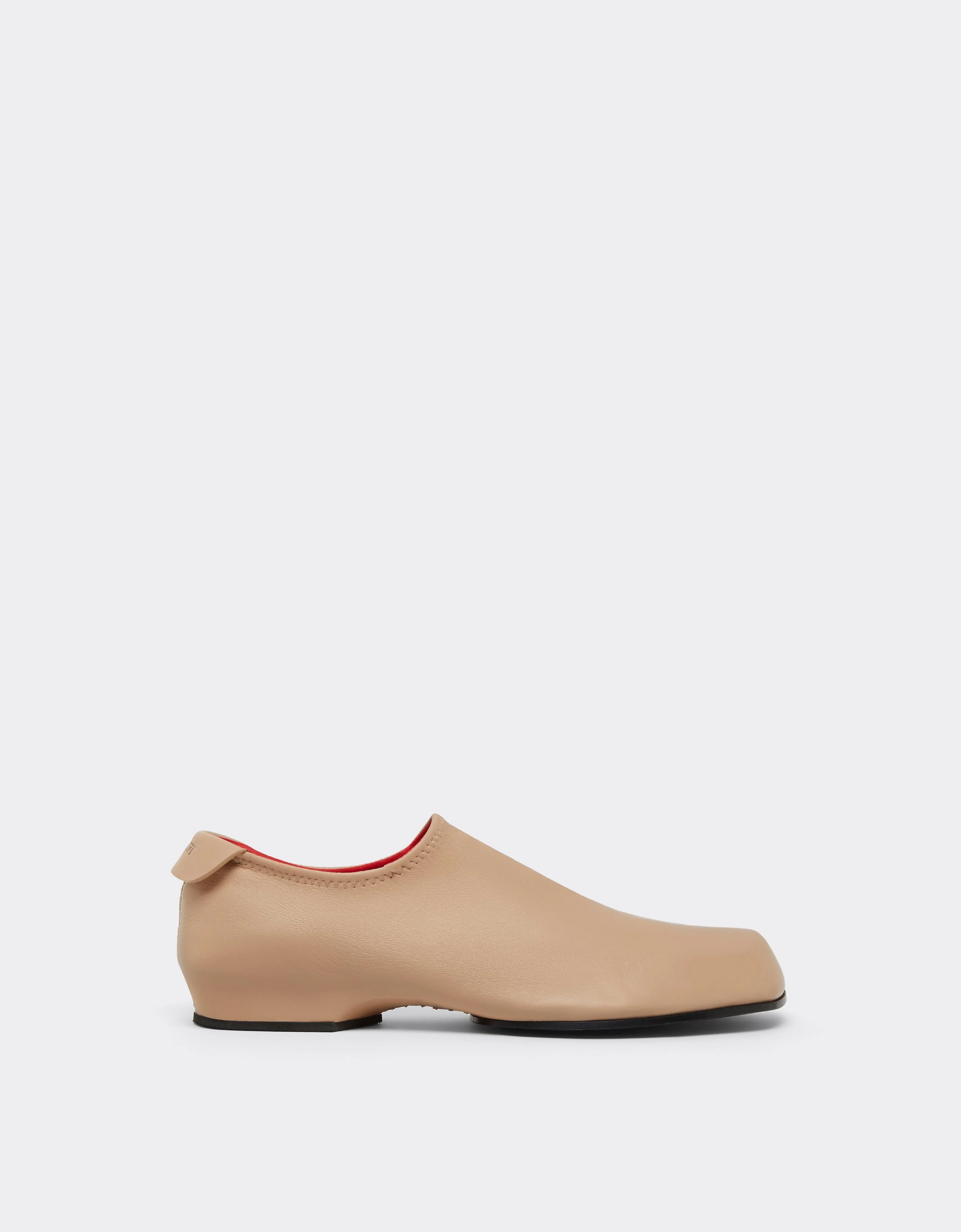 Leather Mules with Square Heel - 1