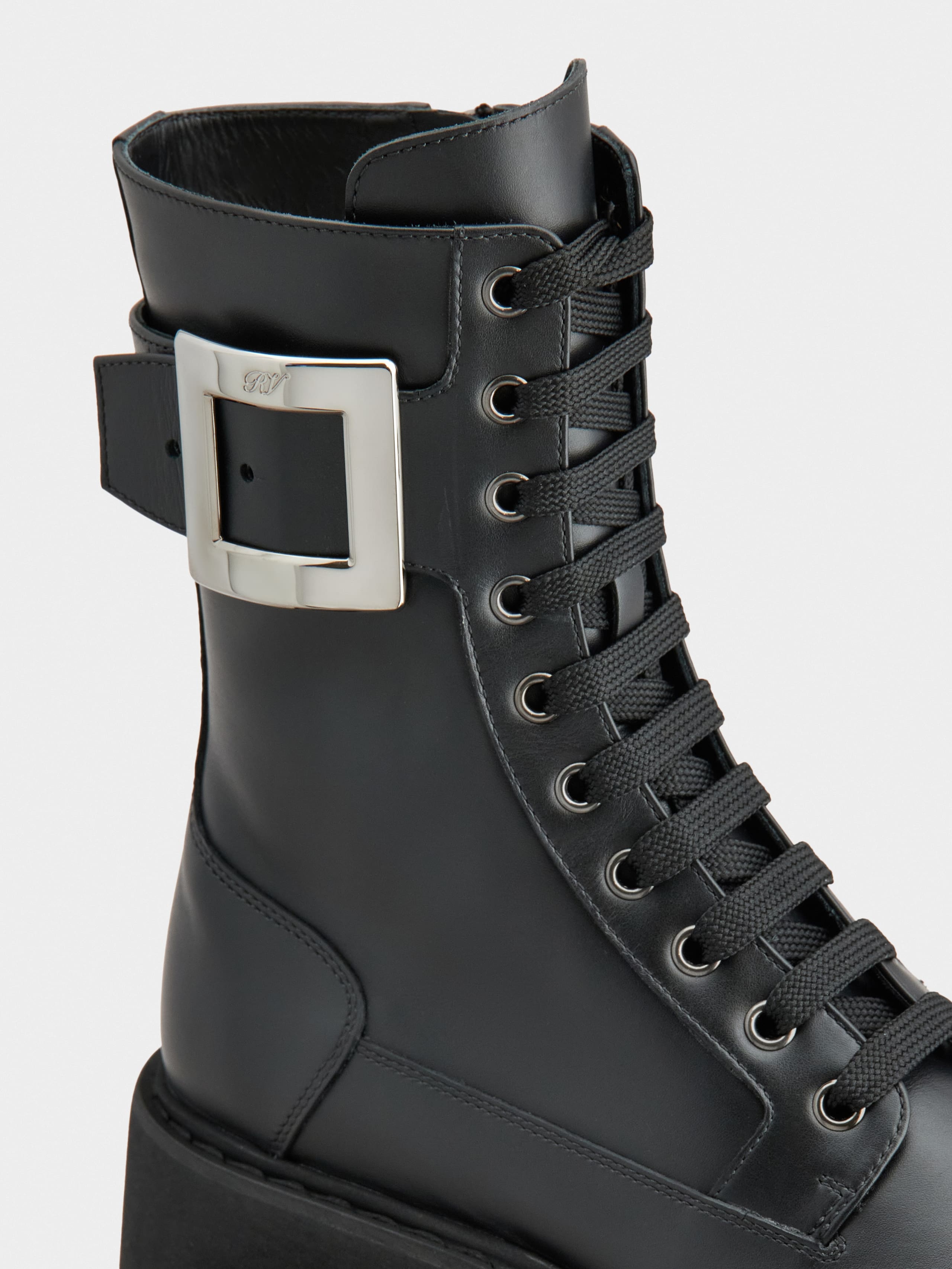 Viv' Rangers Combat Boots in leather - 3