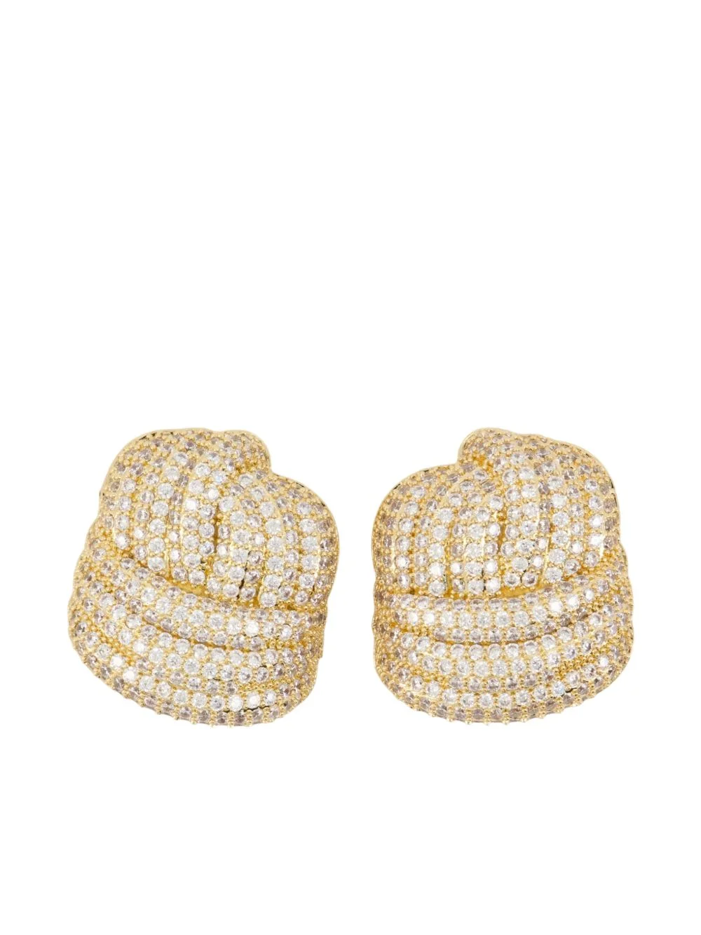 knot-effect earrings - 1