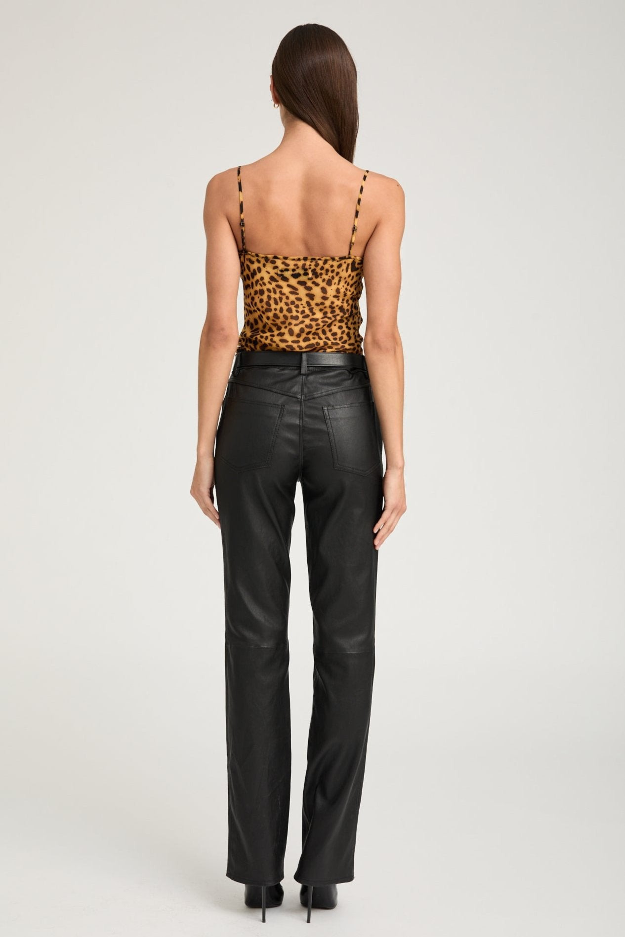 DARK LEOPARD SILK CAMI - 3