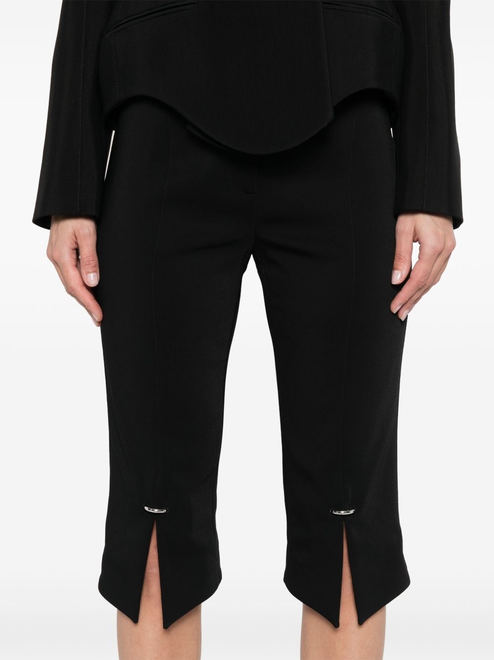 pierced cropped trousers - 5