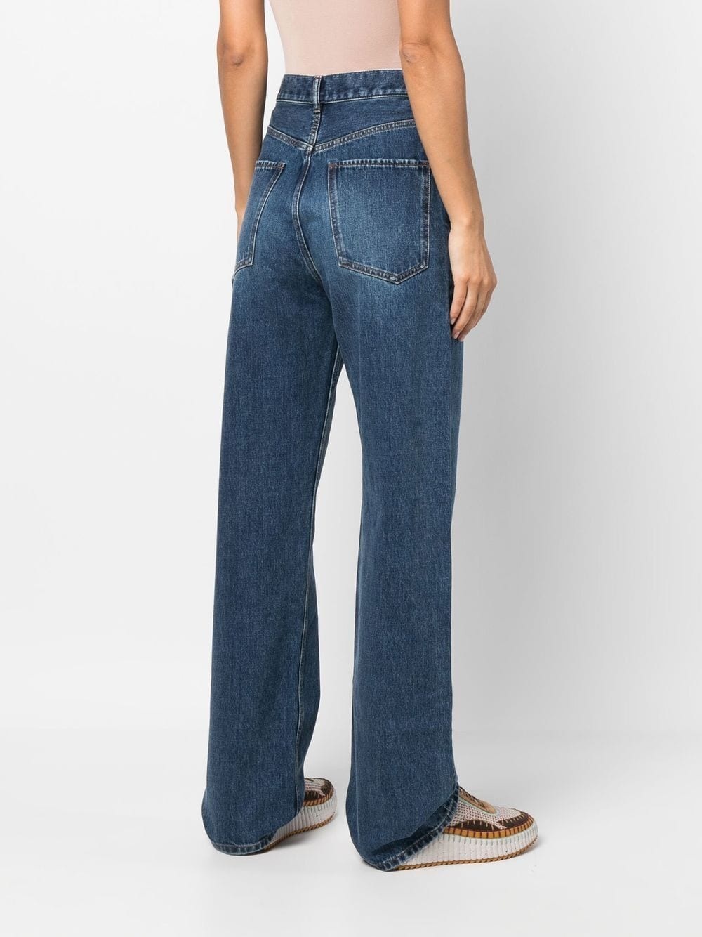 high-rise wide-leg jeans - 4
