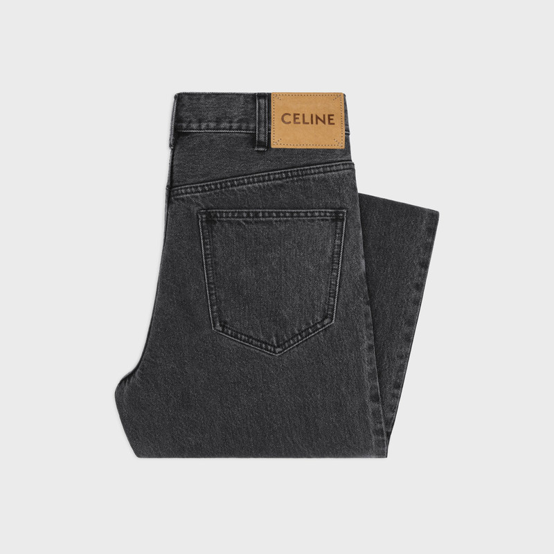 CELINE jolene jeans in charcoal wash denim outlook