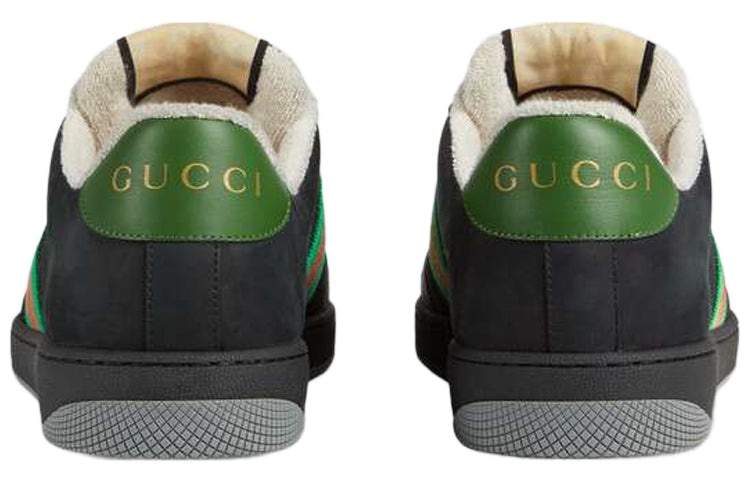 Gucci Screener Suede 'Black Green' 576223-9PYQ0-1098 - 3