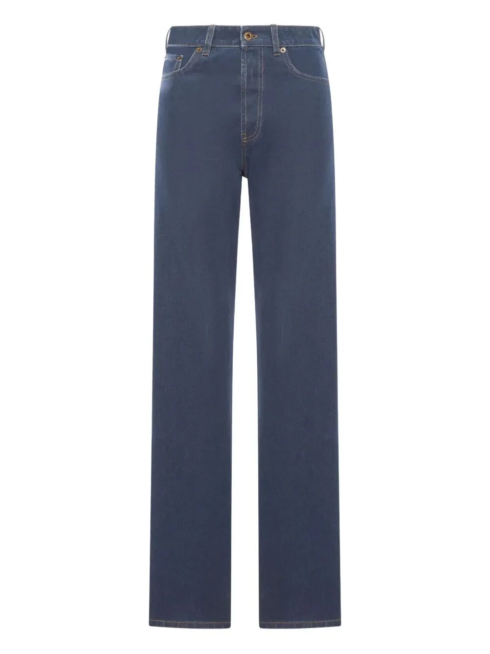 VELVET EFFECT JEANS WITH EMBROIDERED LOGO - 1