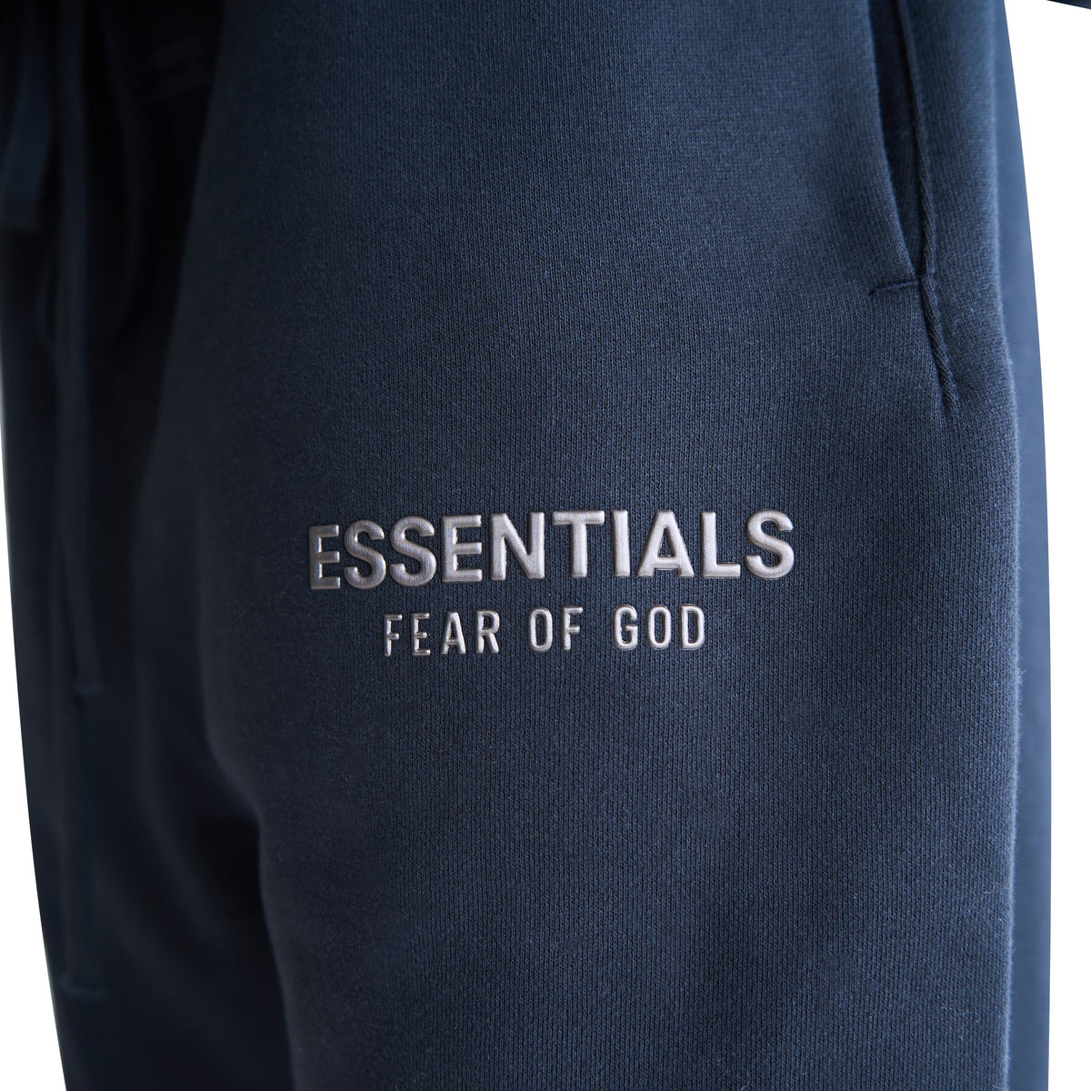 RELAXED FLEECE SWEATPANTS (JET BLACK) - 5