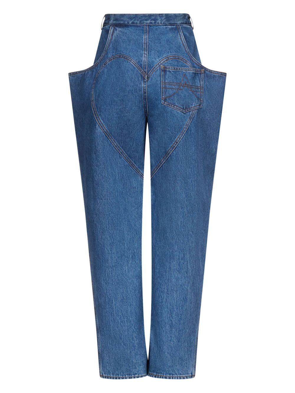 flared-pocket jeans - 7